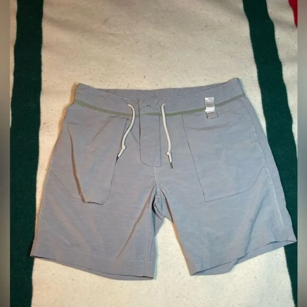 Faherty All Day Shorts‎ Ice Gray Mens Sz 36 Performance Shorts Swim Trunks Combo
